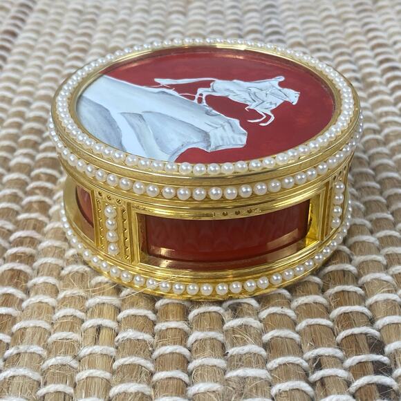 RARE #14/60 Halcyon Days Enamels Monument to Peter the Great Trinket Snuff Box - Picture 10 of 16